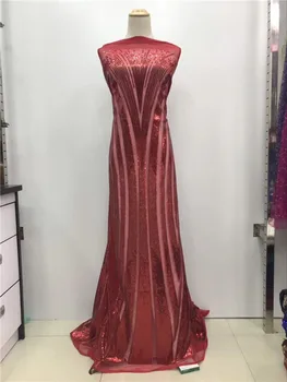 Elegantiškas tiulio medžiagos prancūzijos ju nėrinių audinys su šviečia blizgančiais už suknelę GN135(5yards/lot), daug spalvų