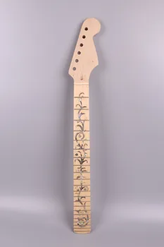 Elektrinė gitara kaklo 22 nervintis, Klevų Korpuso Apdaila fretboard medžio masyvo Gitara aksesuaras Truss rod 25.5 colių ST modelio Pakeitimo