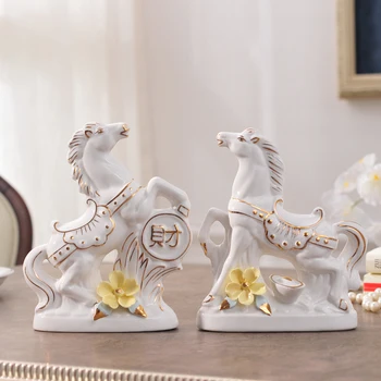 Europos Keramikos pasisekė, arklių, Šiaurės vyno gyvenamojo kambario, apdaila, Namų Dekoravimo vestuvių dovana