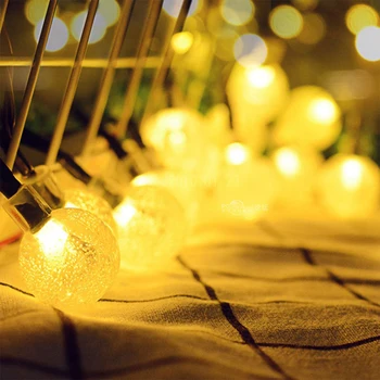 FAROOT LED Šviestuvo Burbulo Formos Saulės Šviesos Eilutę Kūrybingi papuošalai Kalėdų Šviesos Eilutę Sodo Žemės Šviesos Karšto