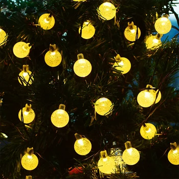 FAROOT LED Šviestuvo Burbulo Formos Saulės Šviesos Eilutę Kūrybingi papuošalai Kalėdų Šviesos Eilutę Sodo Žemės Šviesos Karšto