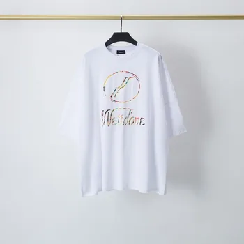 Filmo Plakatas Atspausdintas Trumpas rankovėmis marškinėliai High Street Vyrų ir Moterų Prarasti Pilka Juoda Balta spalvos marškinėliai