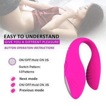 G-Taško Vibratoriai Klitorio Belaidžio Nuotolinio Valdymo Dual Varikliai Klitorio Stimuliatorius 12 Vibracijos Rūšių Magnetinio Įkrovimo Sekso Žaislas, Skirtas Moters