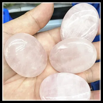 Gamtos rose quart rose quart perlas disko dydis 44x35mm naujas gem akmens viršaus 