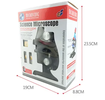 Gimtadienio dovana 1200x 100X 400X trinokulinis biologinių focusable Mokslo ir mikroskopo rinkinys rafinuotas mokslo Priemonė žaislas