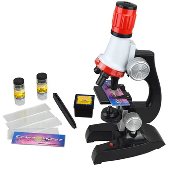 Gimtadienio dovana 1200x 100X 400X trinokulinis biologinių focusable Mokslo ir mikroskopo rinkinys rafinuotas mokslo Priemonė žaislas