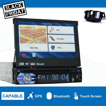 GPS automagnetolos, Navigacijos Vieną Din Automobilių Radijo DVD Grotuvas, 1 din galvos vienetas Automobilio Garso Grotuvą integruota 