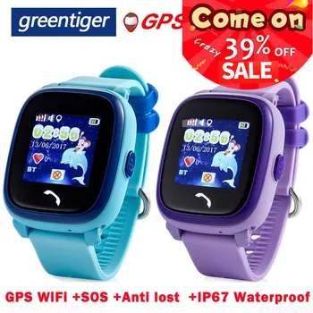 Greentiger DF25 GPS Vaikai Smart Žiūrėti IP67 atsparus Vandeniui Anti-Lost Stebėti, SOS Skambutis Vietą Tracker Vaikų Smart Žiūrėti VS Q15 Q50