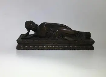 Gryno vario skulptūra Sakyamuni Miegojimo Buda Namų puošybai amatų statula