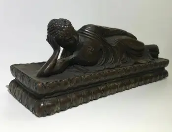 Gryno vario skulptūra Sakyamuni Miegojimo Buda Namų puošybai amatų statula