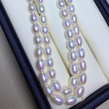 Gėlavandenių Perlų vėrinį Ryžių formos, Dydis 5.5-6mm prarasti pearl kryptis