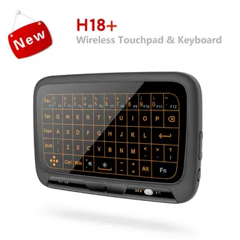 H18+ H18 Plius 2.4 GHz Mini Belaidė Klaviatūra Su Pilna Touchpad Apšvietimo Funkcija Oro Pelės, Klaviatūros Su Apšvietimu