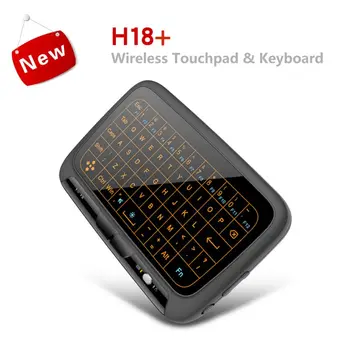 H18+ H18 Plius 2.4 GHz Mini Belaidė Klaviatūra Su Pilna Touchpad Apšvietimo Funkcija Oro Pelės, Klaviatūros Su Apšvietimu