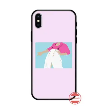 Harry styles rožinė dainininkas viena kryptimi, Telefono dėklas skirtas iPhone 11 12 pro XS MAX 8 7 6 6S Plus X 5S SE 2020 XR