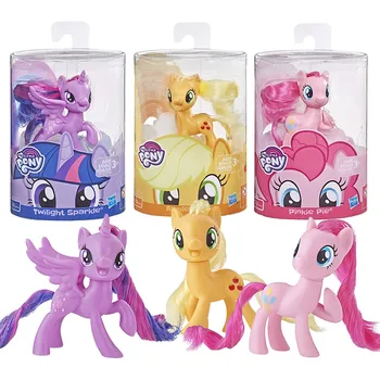 Hasbro My Little Pony Mane Ponis Pinkie Pie Applejack Fluttershy Twilight Sparkle Klasikinis Pav Žaislas Vaikams, Dovana, 3 Colių