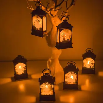 Helovinas Moliūgų Ragana Dvasios LED Šviesos Kabo Lempa Žibintų Namų Šaliai Dekoro