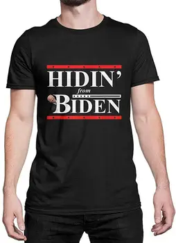 Hidin Iš Bidė Prezidento Juokinga 2020 Politinių Joe Balsuoti Rinkimų Dovanos, Juoda T-Shirt Medvilnės Kvėpuojantis T Shirts