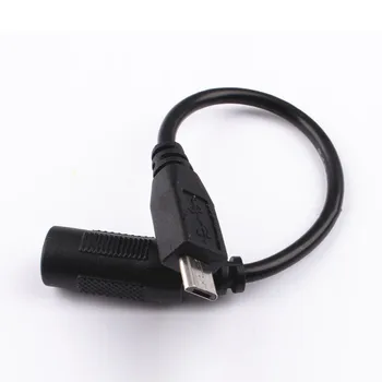 HIPERDEAL DC 5.5x2.1mm moterį, Micro USB Male Plug Mokestis, Kabelio prolunga usb usb prailginimo kabelis mini usb kabelis