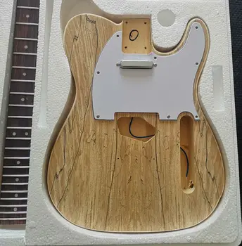 Hytele elektrinė gitara priėmimo komplektas tamsintas Klevas dribsnis liepsna modelis Klevas elektrinė gitara medžiagų derinys priedai