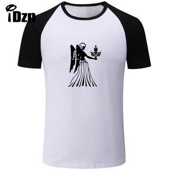 IDzn Unisex vyriški Laisvalaikio marškinėliai 12 Žvaigždyne Už Mergelė Simbolis rugpjūčio 23 iki rugsėjo 22 T-Shirts Vyrų Trumpas Rankovėmis Tee Viršūnės