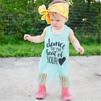 Iki 2017 m. Vasaros Mados Vaikai Mergaitės Laiškas Išspausdintas Vaikų Drabužių kutas princesė suknelės Kūdikių Mergaičių Drabužius t-shirt A183