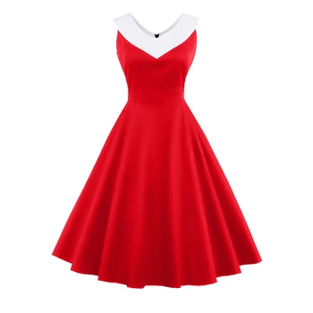 Iki 2017 m. Vasaros Suknelė 1950 Audrey Hepburn Stiliaus Vintage Suknelė Moterims Rockabilly Sūpynės Šalis Suknelė Feminino Vestidos