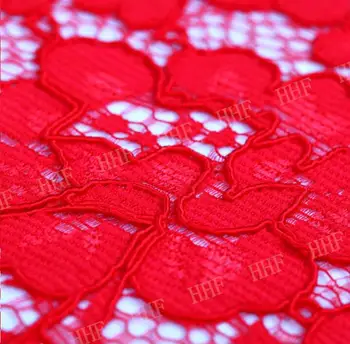 Importas iš aukštos kokybės raudonos trimatis sunkiosios pramonės modernizavimo nėriniai nėrinių suknelė suknelė audinys