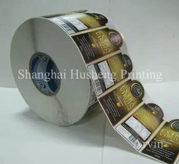 Individualų padengtas popierius su blizgus kino roll etiketės spausdinimo įklija, etikečių klijavimo mašinos
