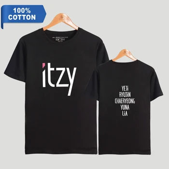 ITZY Mados Atspausdinti Medvilnės marškinėliai Vyrams Vasaros trumpomis Rankovėmis Marškinėlius 2019 Karšto Pardavimo Atsitiktinis, Madinga Drabužių Streetwear