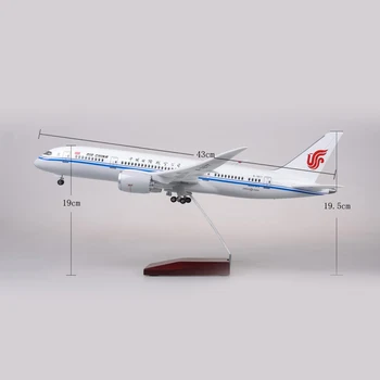 JASON TUTU 43cm Dervos Diecast 1:130 Masto Kinijos oro Boeing B787 Plokštumos Modelio Lėktuvo Modelio Orlaivių su Light & Varantys Lėktuvai