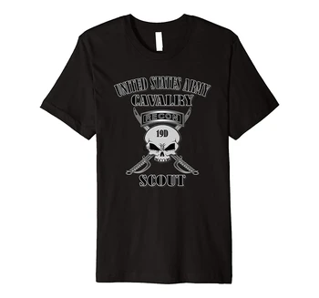 JAV Armijos Kavalerijos Skautų (Priekio Dizainas) Priemoka T-Shirt