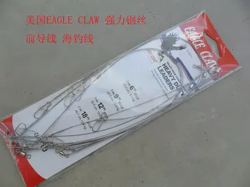 JAV EAGLE CLAW žvejybos linijos laidus priekiniai vielos 10% paketą, sutvirtinti viela, priekiniai vielos žvejybos linija