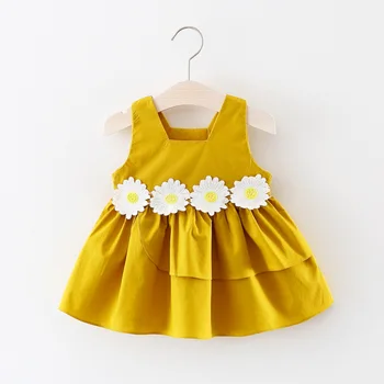 JAV Princesė Vaikams, Kūdikių Gėlių Mergaitės Suknelė Šalis Suknelė Bridesmaid Dresses Sundress