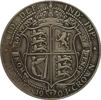 Jungtinė Karalystė 1903 1/2 Crown - Edward VII kopijuoti monetas
