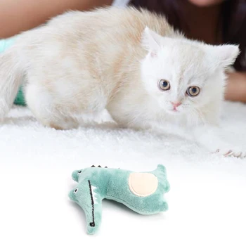 Juokinga Kibinimas Mėtų Pet Interaktyvūs Žaislai Katė Žaislas Katžolių Mielas Pliušinis Gyvūnų Kačiukas Patvarumo Juokinga Bite Girgždėti Žaislai