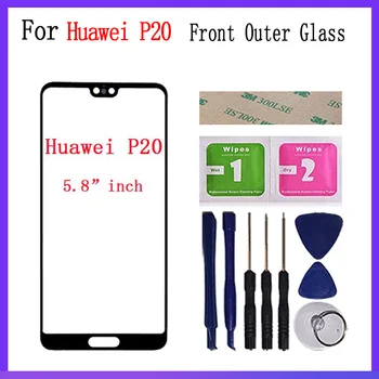 Jutiklinis Ekranas Stiklas Huawei P20 P20Pro 30 30 Lite 30 Pro LCD Ekranas Priekinės Stiklo Objektyvas Atsarginių Dalių Pakeitimas