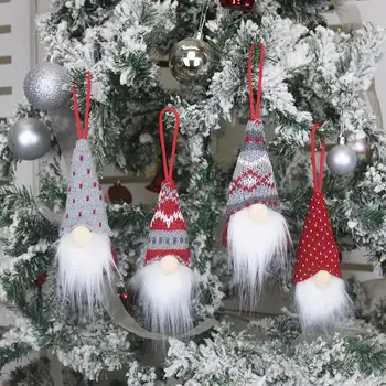 Kalėdų Beveidis Gnome Santa Kalėdų Medžio Kabo Ornamentu Lėlės Dekoro Namų Pakabukas Dovanos Linksmų Kalėdų, Naujųjų Metų 2021