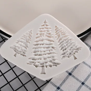 Kalėdų eglutė Šokolado pelėsių minkštas pyragas silikono formos Namų kepimo indai, silikoninės formos