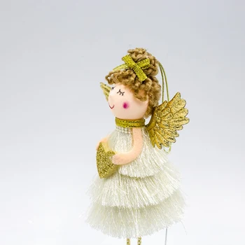 Kalėdų Nuolatinis Aukso Angel Doll Darbalaukio Ornamentu Atostogų Figūrėlės Dovanų Kalėdinių Namų Puošybos Festivalis Prekes