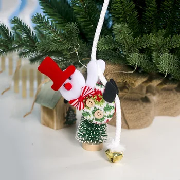 Kalėdų Pakabukas Audinys Santa Claus Sniego Briedžių Laipiojimo Virvės Pakabukas Kalėdų Medžio Spinta Dekoracija Namuose