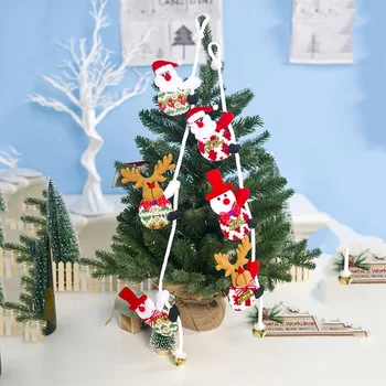 Kalėdų Pakabukas Audinys Santa Claus Sniego Briedžių Laipiojimo Virvės Pakabukas Kalėdų Medžio Spinta Dekoracija Namuose