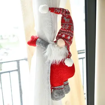 Kalėdų Švedijos Santa Gnome Lėlės Lango Užuolaidėlė Sagtis Bakų Tvirtinimo Laikiklis Dekoras