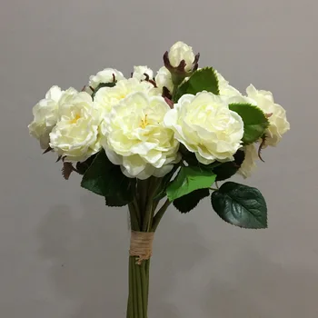 Kambarį Apdaila Dirbtinių Gėlių, Vestuvių Papuošimas, Gėlių Nuotaka Valdos Puokštė Modeliavimas Mažas Rožių Puokštė