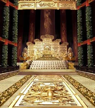 Karaliaus rūmai aukso soste fotografijos fonas vinilo meno portretas backdrops fotografija, foto studija Priedai CM-7025