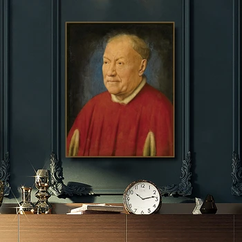 Kardinolas Niccolo Jan van Eyck Drobės Tapybos, Kaligrafijos, Plakato spauda Dekoro Nuotraukos Kambarį Miegamasis Namų Dekoro