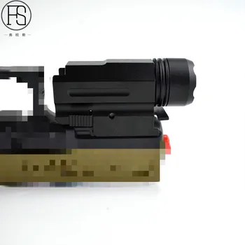 Karinės Armijos Pistoletas Pistoletas Raudonojo Lazerio Akyse Taktinis X100 LED Žibintuvėlis, Medžioklės Šaudymo Naudoti 20mm Geležinkelių