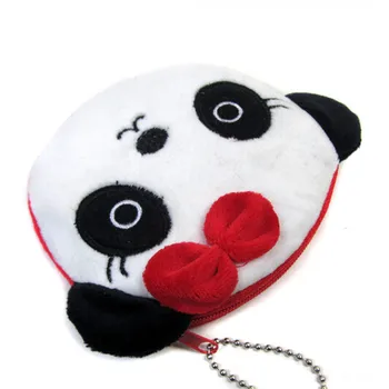 Karšto Kawaii Animacinių Filmų Panda Vaikų Pliušinis Monetų Krepšys, Piniginė Zip Pakeisti Piniginės Vaikai Mergina, Moteris Dovaną
