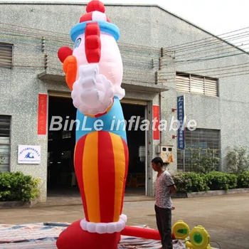 Karšto pardavimo laimingas milžinišką pripučiamą klounas replika su atviromis rankomis renginio apdaila