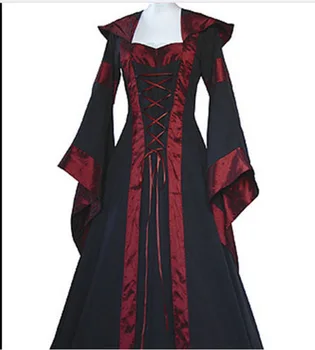 Karšto Renesanso Moterų Kostiumas Viduramžių Mergautinė Išgalvotas Cosplay Per Dress helovinas kostiumai moterims Viktorijos Suknelė, Kostiumas