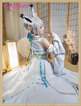 Karšto Žaidimas Azur Lane Kawakaze Cosplay Kostiumas Baltas Kimono Gėlių Vestuvių Sweet Dream Constructionism Moterų Vaidmenį Vaidina Apranga